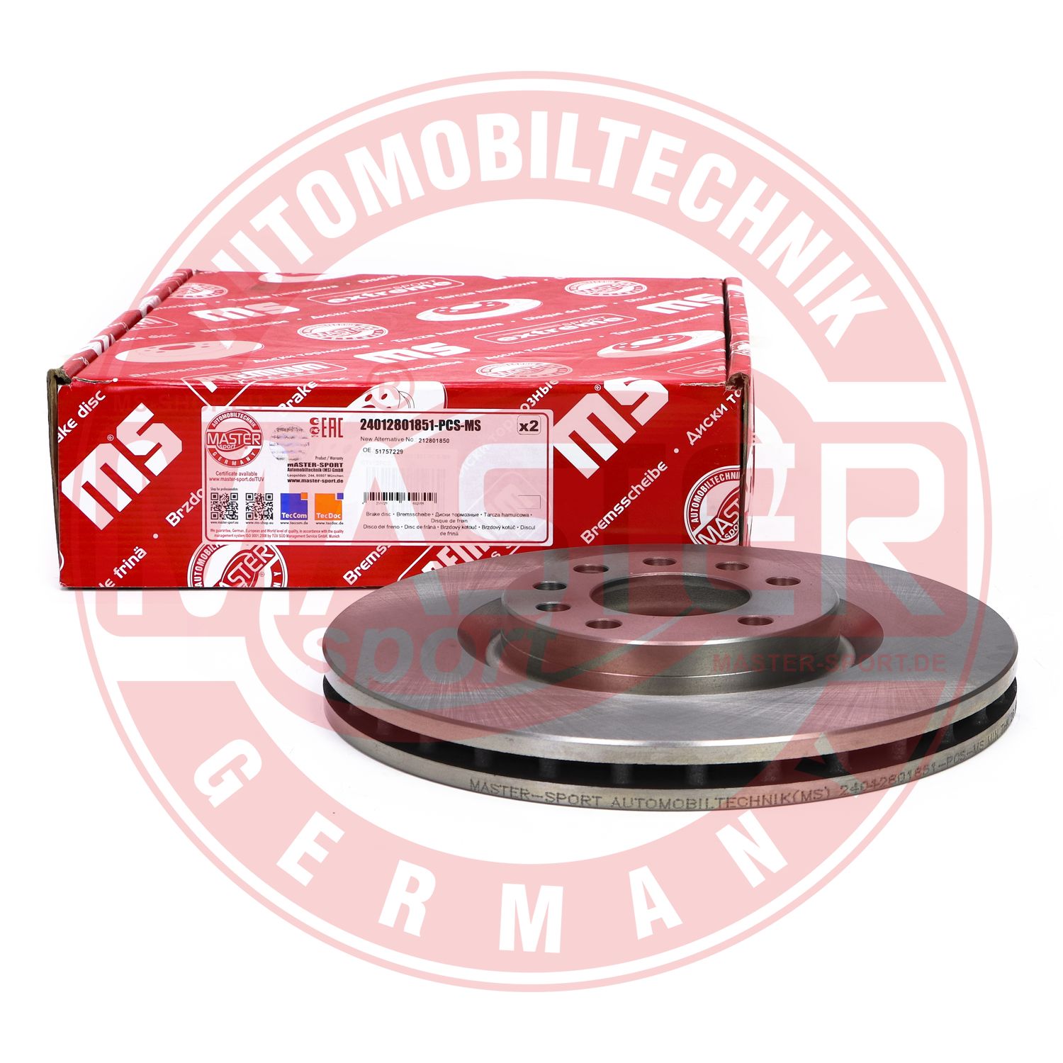 Disc frana MASTERSPORT GERMANY 24012801851-PCS-MS